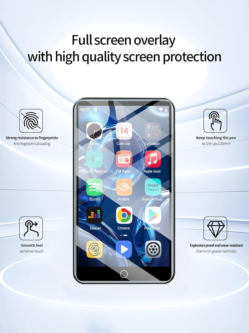UYRUREL Screen Protector for SWOFY M503 Pro 4.0-inch Touch Screen Android MP4 MP3 Player, High-definition Scratch Resistant Film,HD Clear, Bubble Free with Easy Installation Kit, 3 Pack. - Image 2